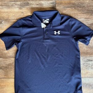 Under Armour Boy’s Navy Polo T-Shirt, Size Large